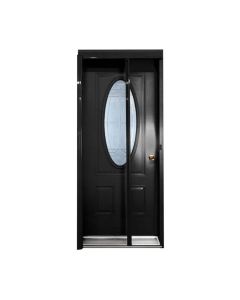 Novavision Revelation Screen Door, 36" x 79"  - Retractable - Black- Aluminum
