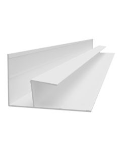 PVC F-Trim for Trusscore RibCore - White - 3/4" x 10'
