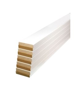 Eased 2 Edges MDF Primed Casing Moulding - 1/2" x 2 1/2" x 7' - 10/Pkg