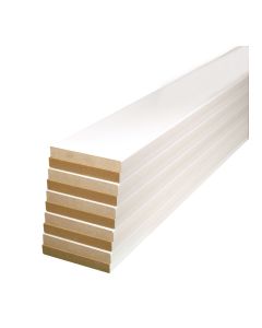 Eased 2 Edges MDF Primed Casing Moulding - 1/2" x 3 1/2" x 8 - 10/Pkg