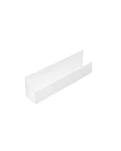 J-TRIM Molding - PVC - 3/8" x 8' - White