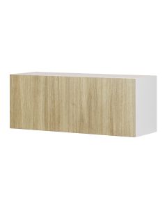 Wall Fridge Cabinet 2 Doors - Sheer Beauty - Wood - 36" x 14" x 12 1/2"
