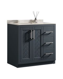 Vanity - 36" - Charcoal Blue