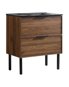 Bathroom Vanity – 2-Drawer – 30" – Walnut finish