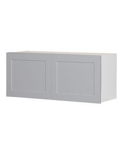 Wall Fridge Cabinet 2 Doors – Shaker – Grey – 33" x 14" x 12 1/2"