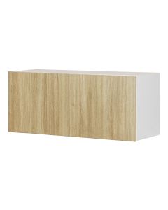 Wall Fridge Cabinet, 2-Door, Melamine, 33-in