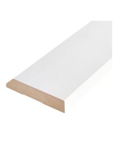 Modern MDF Baseboard with Bevel – pre-painted - 5/8" x 5 1/2" x 8'