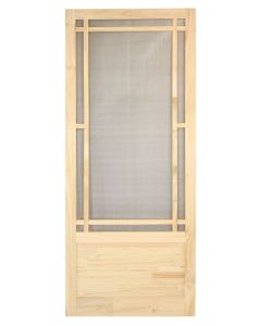 Contemporary wooden screendoor - 33" x 81" x 1 1/8"