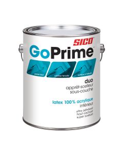 GoPrime Primer-Sealer Undercoater - Duo - 100% Acrylic Latex - Interior - White