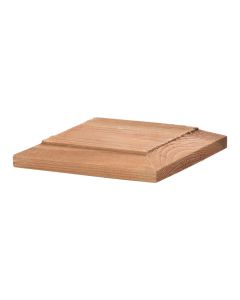 Brown Treated Wood Post Cap - 1" x 5" x 5"