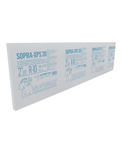 XPS Rigid Board – R-10 – 30 psi – 2" x 24" x 96"